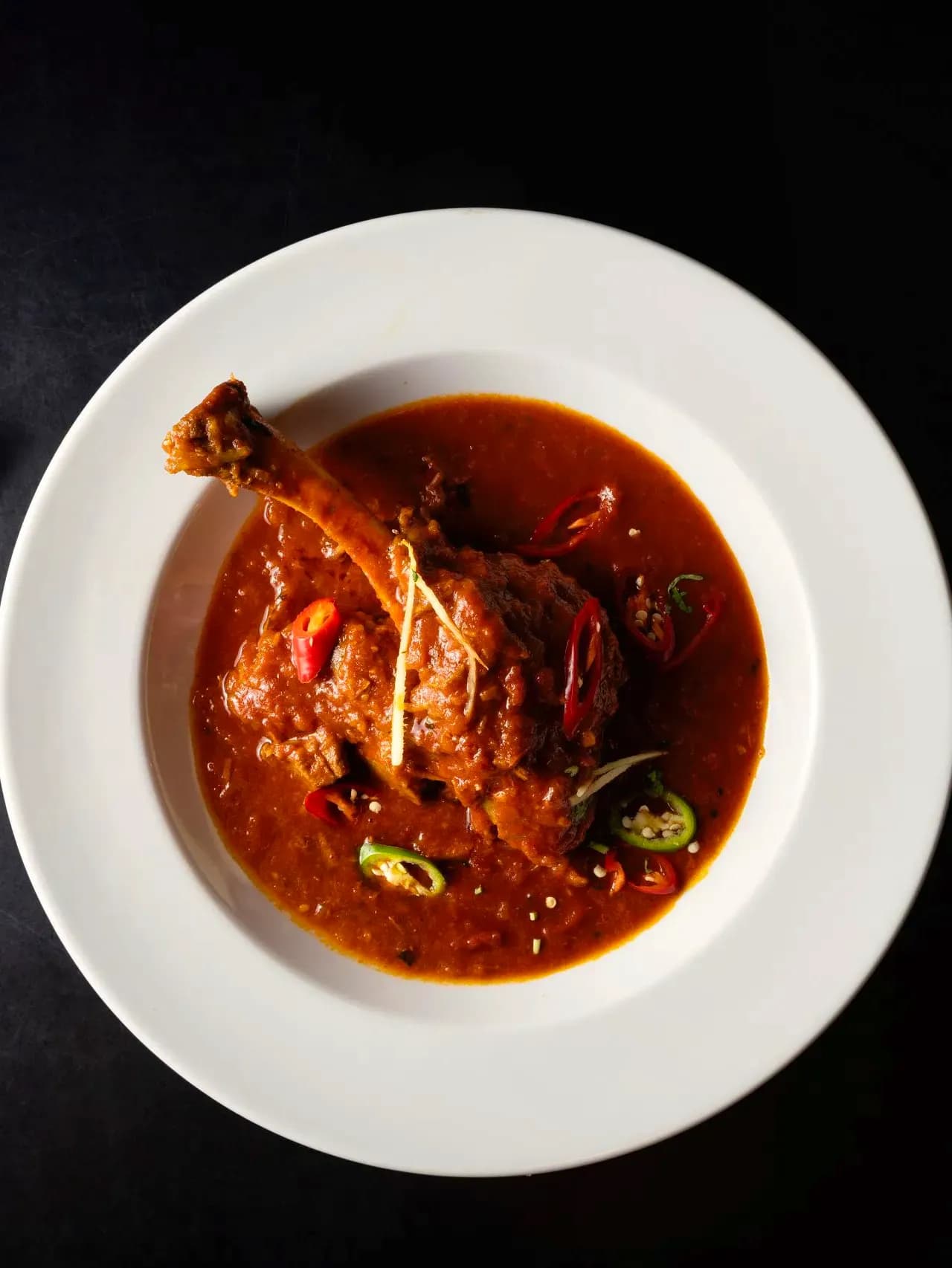 Lamb shank Rogan Josh